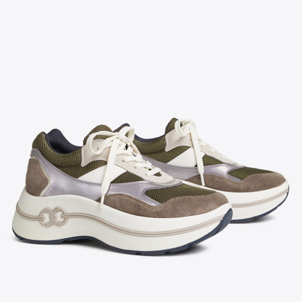 GEMINI LINK PLATFORM SNEAKER size 6 tory Burch